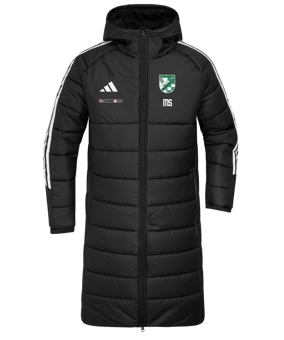 adidas Tiro 24 Long Coachjacke Schwarz Weiss