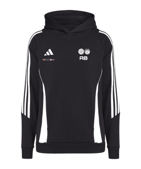 adidas Tiro 24 Hoody Kids Schwarz Weiss