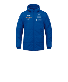 JAKO Team Coach Kapuzenjacke Kids Blau F400 
