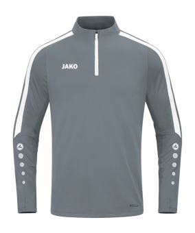 JAKO Power Sweatshirt Kids Grau Weiss F840 - grau