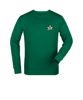Merch Roller Sweatshirt Bottle Green | #logo4c
