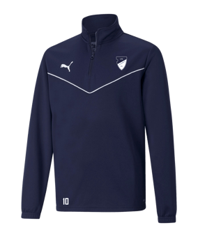 PUMA teamRISE HalfZip Sweatshirt Kids Blau F06
