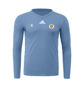 T-shirt à manches longues adidas Team Base bleu 