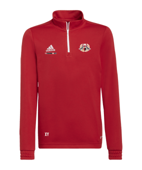 adidas Entrada 22 HalfZip Sweatshirt Kids Rot