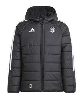 adidas Tiro 24 Winterjacke Kids Schwarz Weiss 