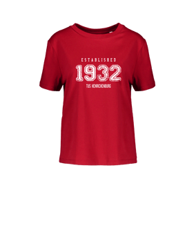 Merch Muser T-Shirt Women Red | #established