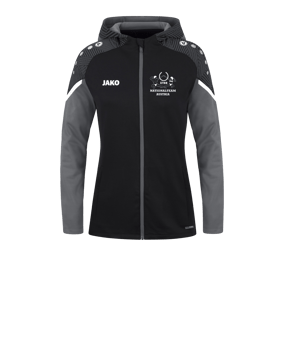 JAKO Performance Kapuzenjacke Damen Schwarz F804