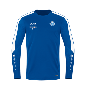 JAKO Power Sweatshirt Blau Weiss F400