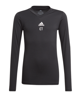 adidas Team Base Top langarm Kids Schwarz