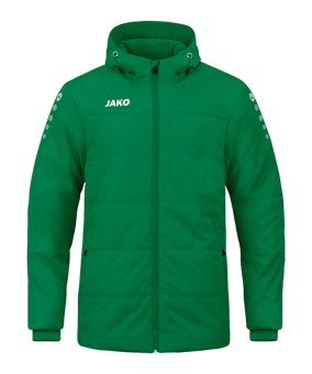 JAKO Team Coach Kapuzenjacke Kids Grün F200