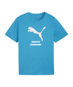 PUMA teamRISE Logo Trainingshirt Kids Blau F02