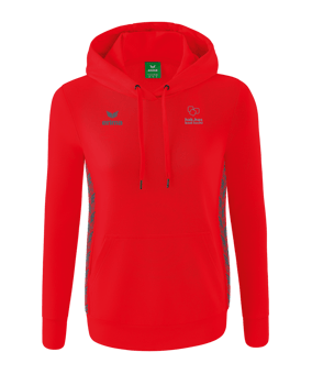 Erima Team Essential Hoody Damen Rot Grau