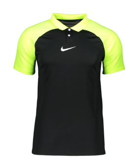 Nike Academy Pro Poloshirt Schwarz Gelb F010 - schwarz