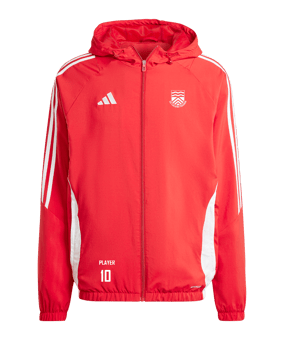 adidas Tiro 24 Windbreaker Rot Weiss
