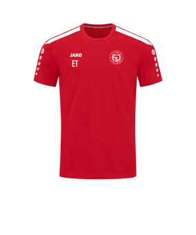 JAKO Power T-Shirt Rot Weiss F100