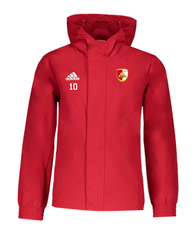 Veste tout temps enfants adidas Entrada 22 rouge 