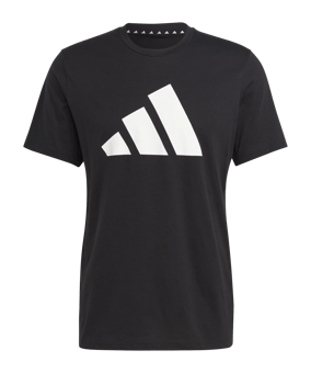 adidas Train Essentials Feelready Logo Training Tee Black - schwarz
