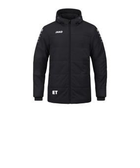 JAKO Team Coach Kapuzenjacke Kids Schwarz F800