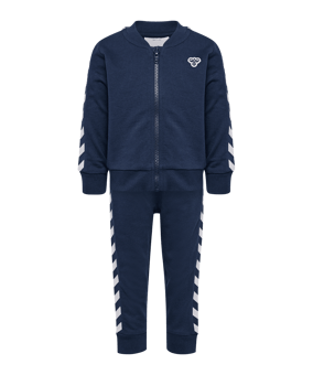 Hummel Mini Reg Chevron Set Trainingsanzug Kids Blau F7459 - blau