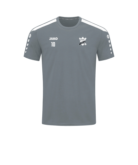 JAKO Power T-Shirt Grau Weiss F840