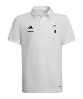 adidas Entrada 22 Poloshirt Kids Weiss
