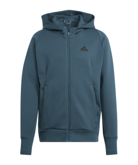 adidas ZNE Tracktop Kapuzenjacke Türkis - tuerkis