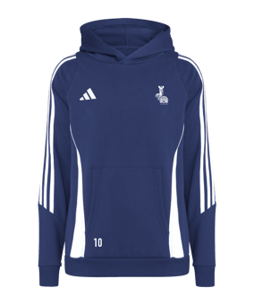 adidas Tiro 24 Hoody Kids Blau Weiss Hockey Logo