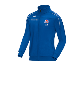 JAKO Classico Polyesterjacke Kids Blau Weiss F04