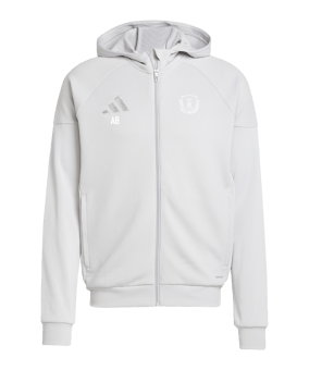 adidas Tiro 25 Travel Kapuzenjacke Grau