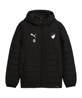 PUMA teamAdditions Padded Kapuzenjacke Schwarz F03