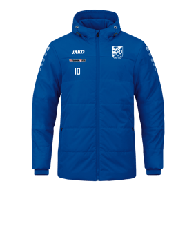 JAKO Team Coach Kapuzenjacke Blau F400