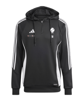 adidas Tiro 24 Hoody Schwarz Weiss 