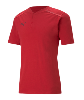 PUMA teamCUP Casuals Poloshirt Rot F01 - rot