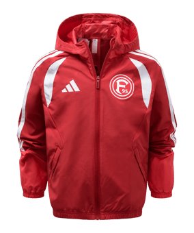 adidas Fortuna Düsseldorf Allwetter Giacca Bambini Rosso - rosso