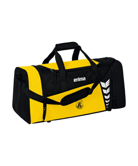 Erima Six Wings Sporttasche Gr. M Gelb Schwarz 
