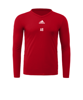 adidas Team Base Top langarm Rot