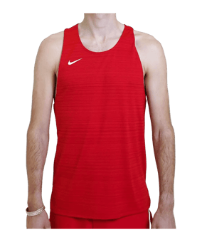 Nike Stock Dry Miler Tanktop Rot F657 - rot