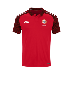 JAKO Performance Poloshirt Rot Schwarz F101