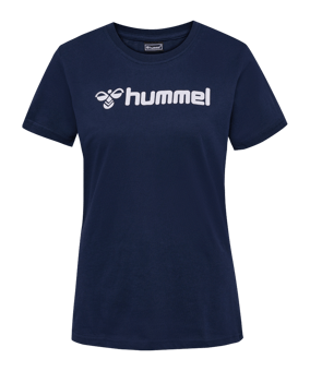 Hummel Mover Cotton T-Shirt Damen Blau F7026 - blau