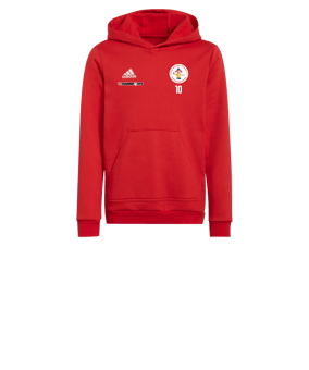 adidas Entrada 22 Hoody Kids Rot