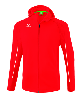 Erima Liga Star Kapuzenjacke Rot Weiss - rot