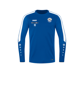 JAKO Power Sweatshirt Kids Blau Weiss F400