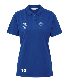 Hummel GO 2.0 Polo Damen Blau F7045