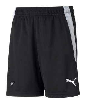 PUMA teamLIGA Short Kids Schwarz Weiss F03