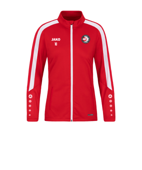 Veste en polyester JAKO Power femmes rouge blanc F100