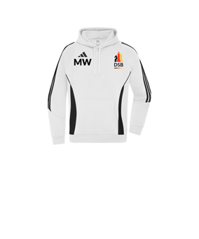 adidas Tiro 24 Hoody Kids Weiss Schwarz