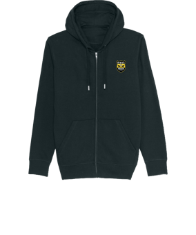 Merch Connector Zip-Hoodie Black | #justlogo4c