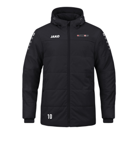 JAKO Team Coach Kapuzenjacke Schwarz F800