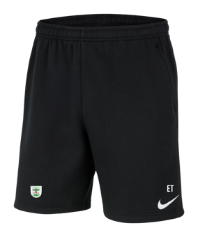Nike Park 20 Fleece Short Kids Schwarz Weiss F010