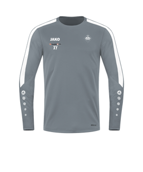 JAKO Power Sweatshirt Grau Weiss F840